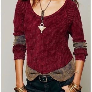 FREE PEOPLE LONG SLEEVE TOP